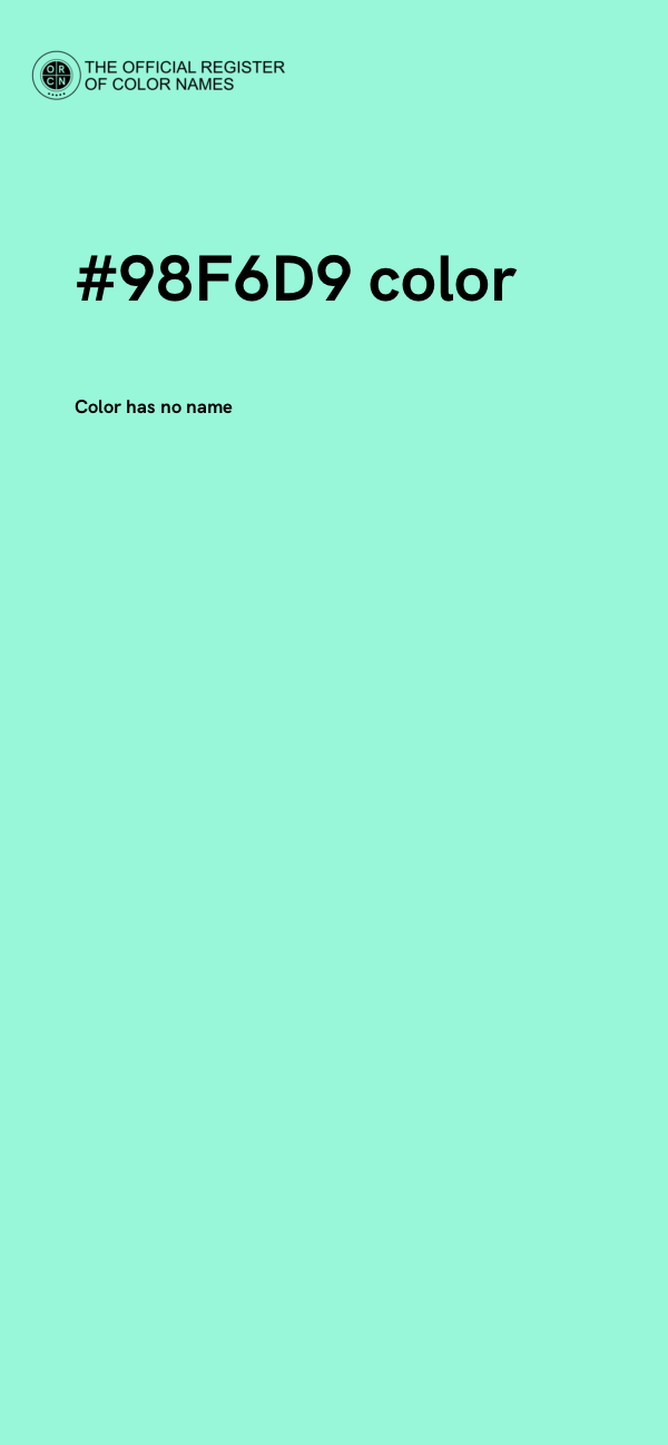 #98F6D9 color image