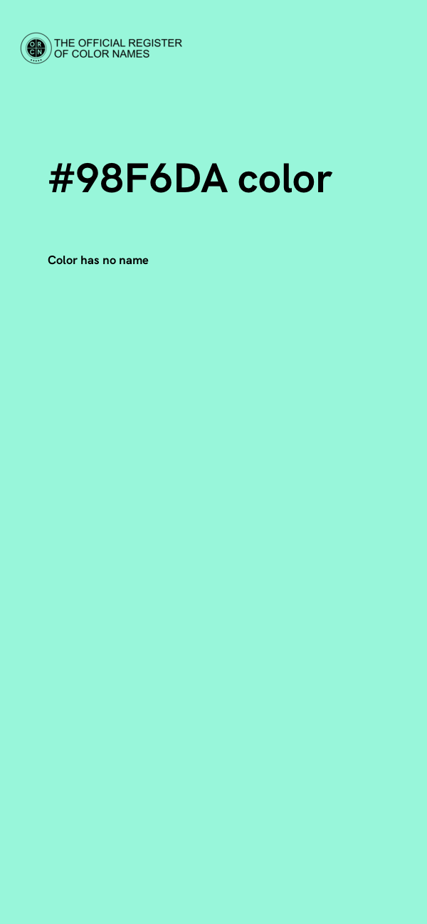 #98F6DA color image
