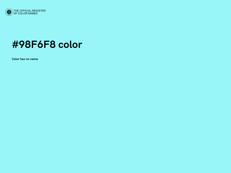 #98F6F8 color image