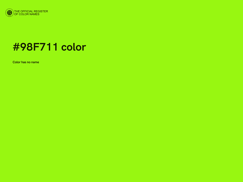 #98F711 color image