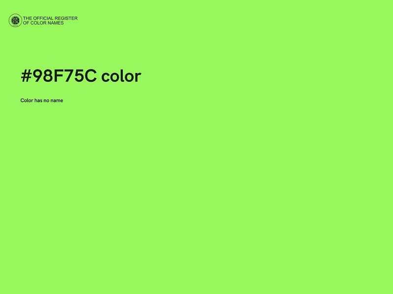 #98F75C color image