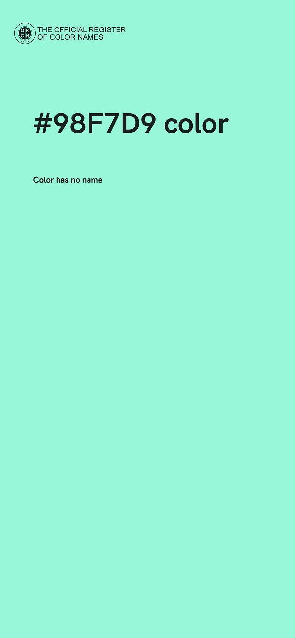 #98F7D9 color image
