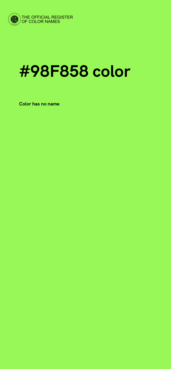 #98F858 color image