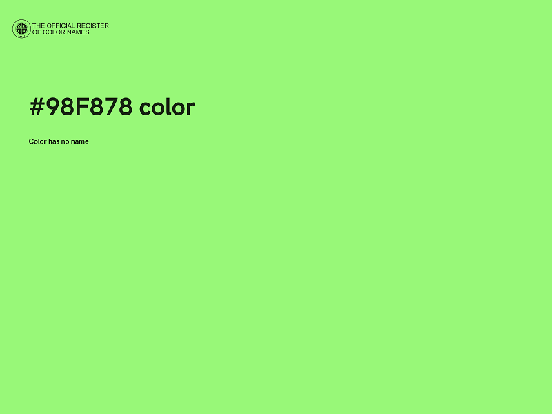 #98F878 color image
