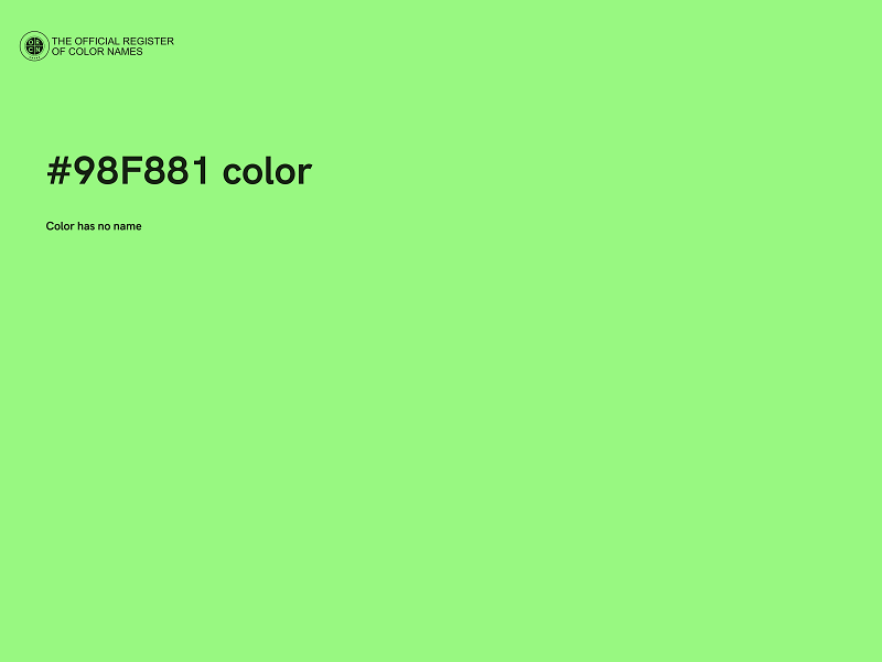 #98F881 color image