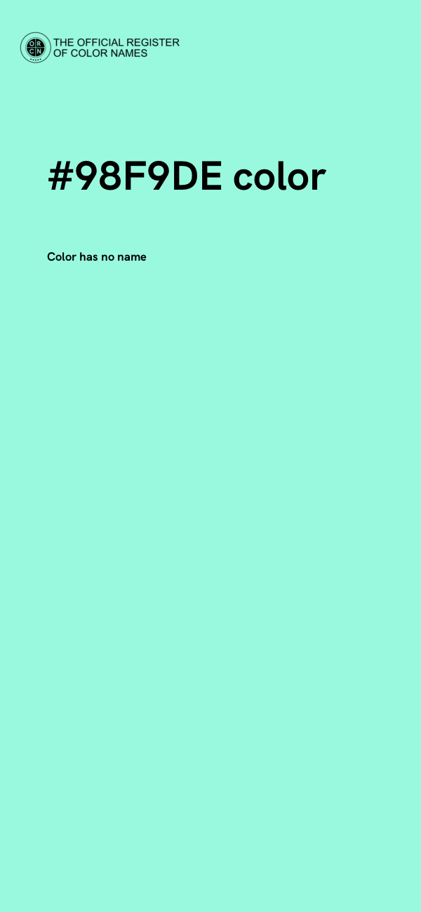 #98F9DE color image