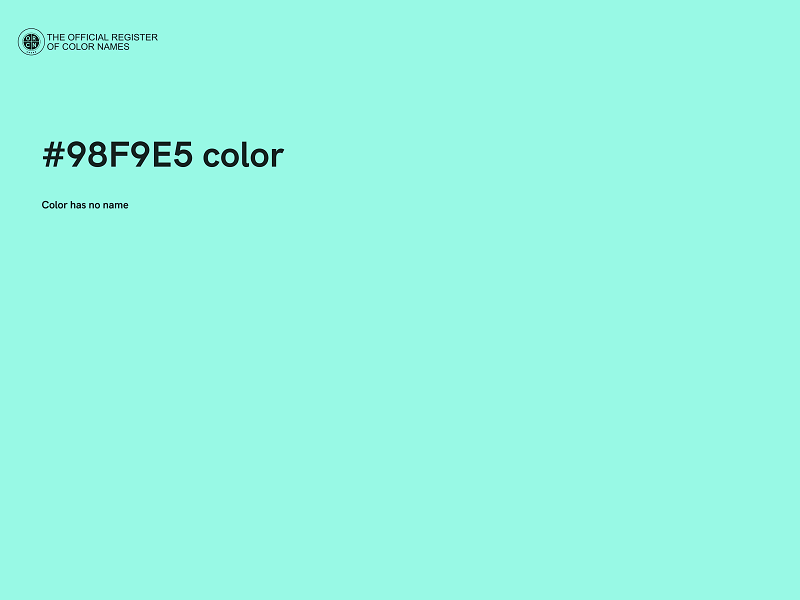 #98F9E5 color image