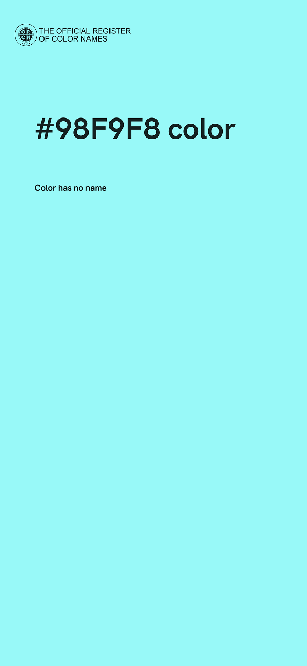 #98F9F8 color image