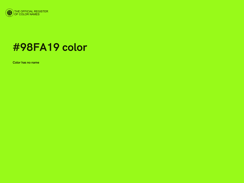 #98FA19 color image