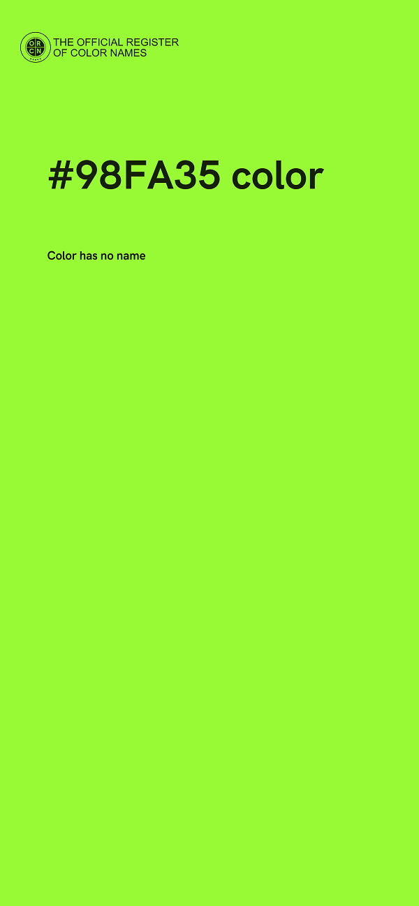 #98FA35 color image