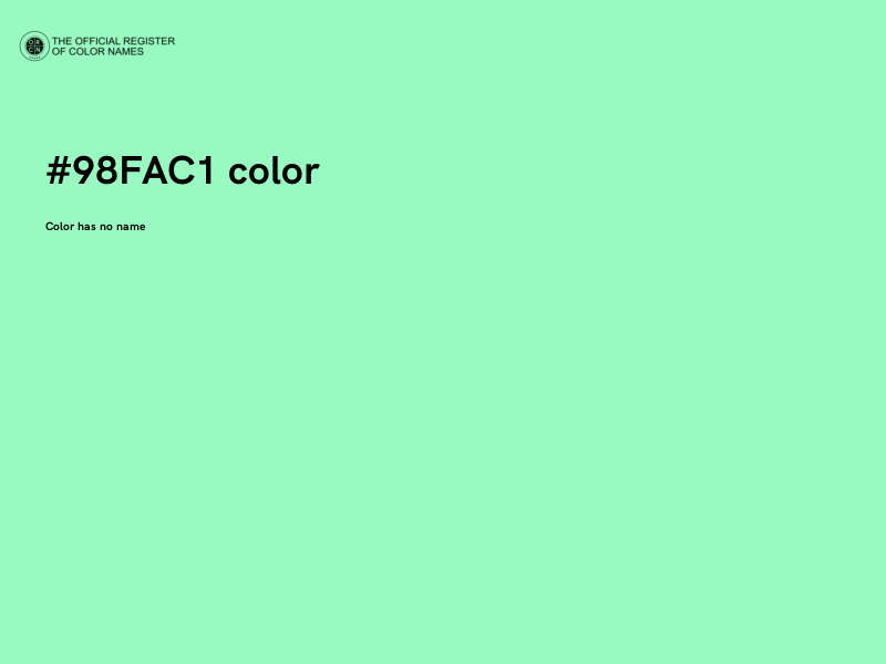 #98FAC1 color image