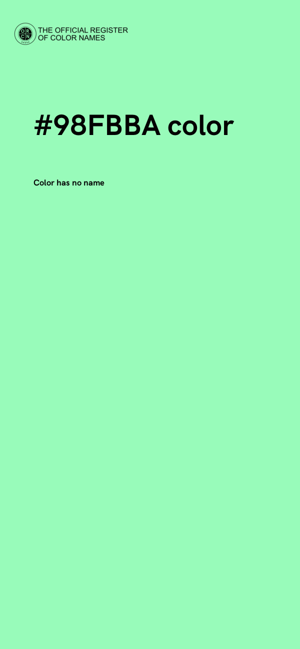 #98FBBA color image