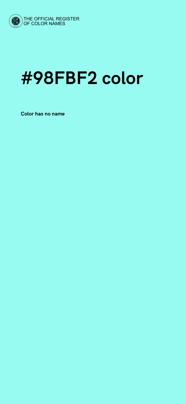 #98FBF2 color image