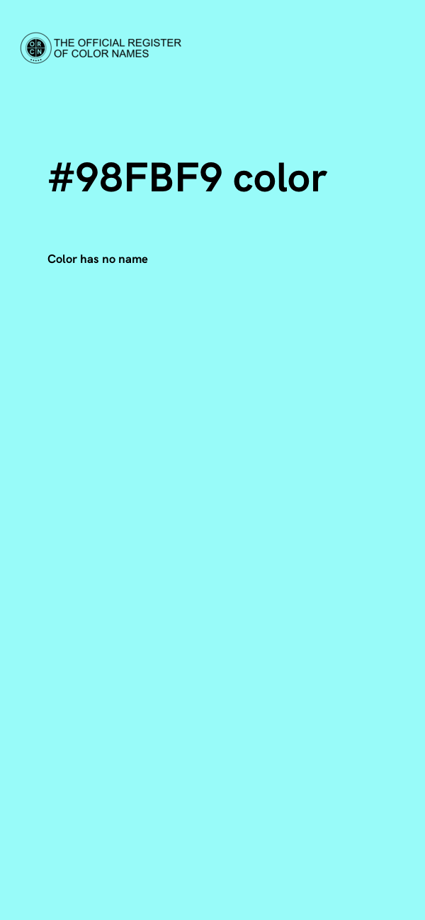 #98FBF9 color image
