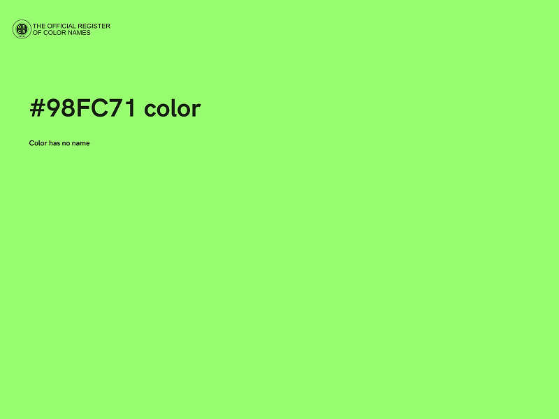 #98FC71 color image