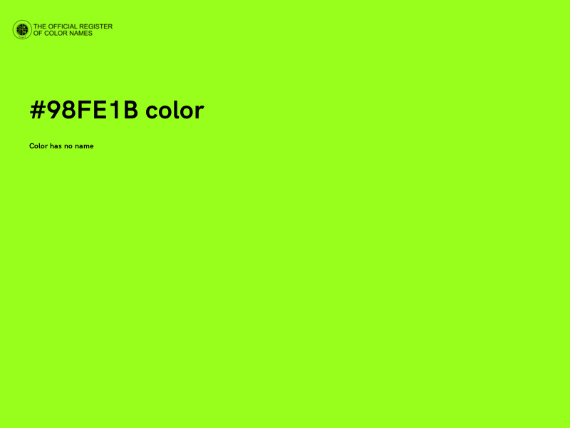 #98FE1B color image
