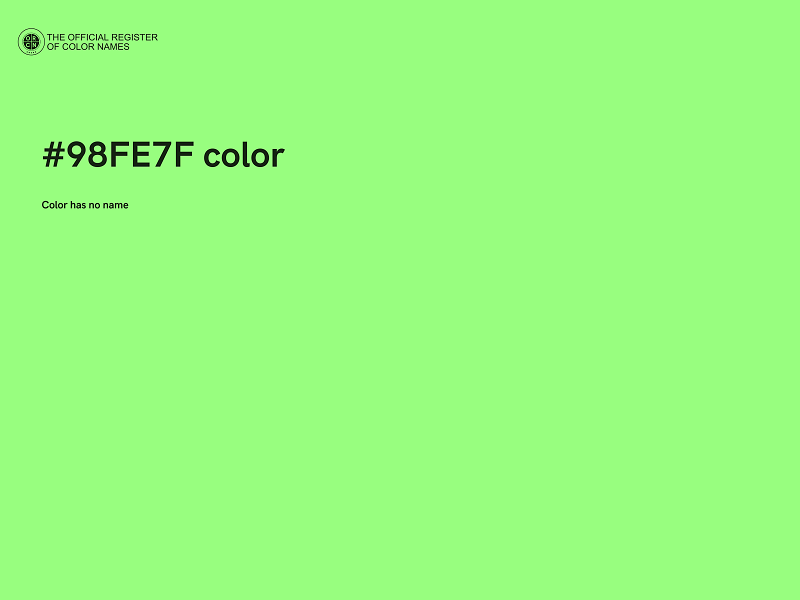 #98FE7F color image