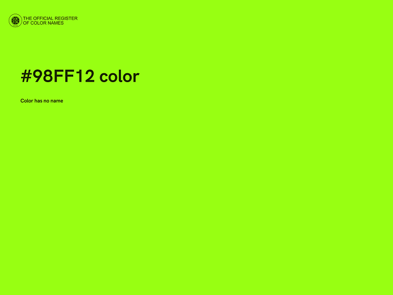 #98FF12 color image