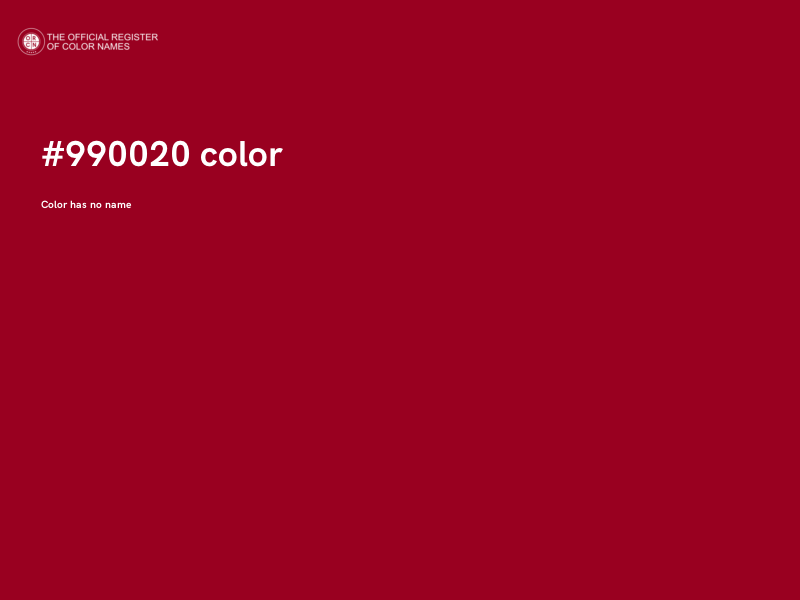 #990020 color image