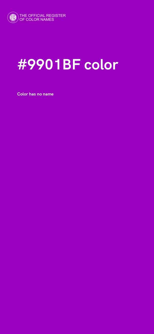 #9901BF color image