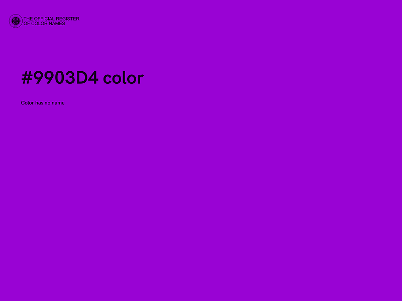 #9903D4 color image