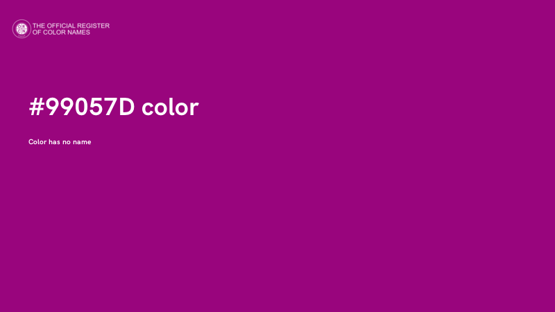 #99057D color image