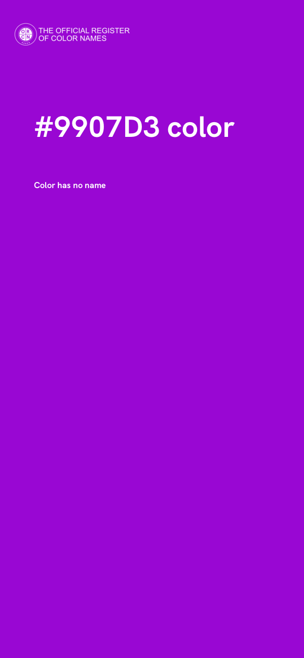 #9907D3 color image