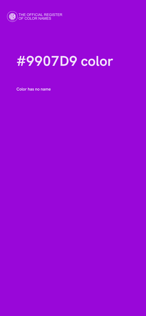 #9907D9 color image