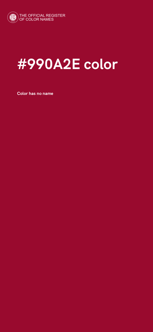 #990A2E color image