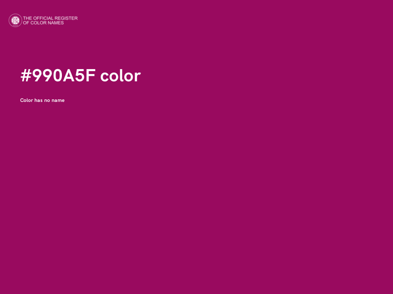 #990A5F color image