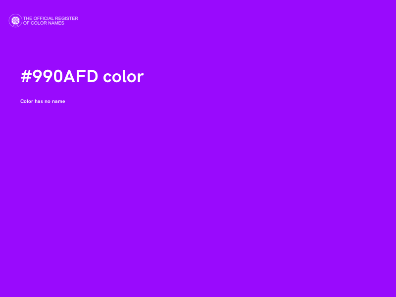 #990AFD color image