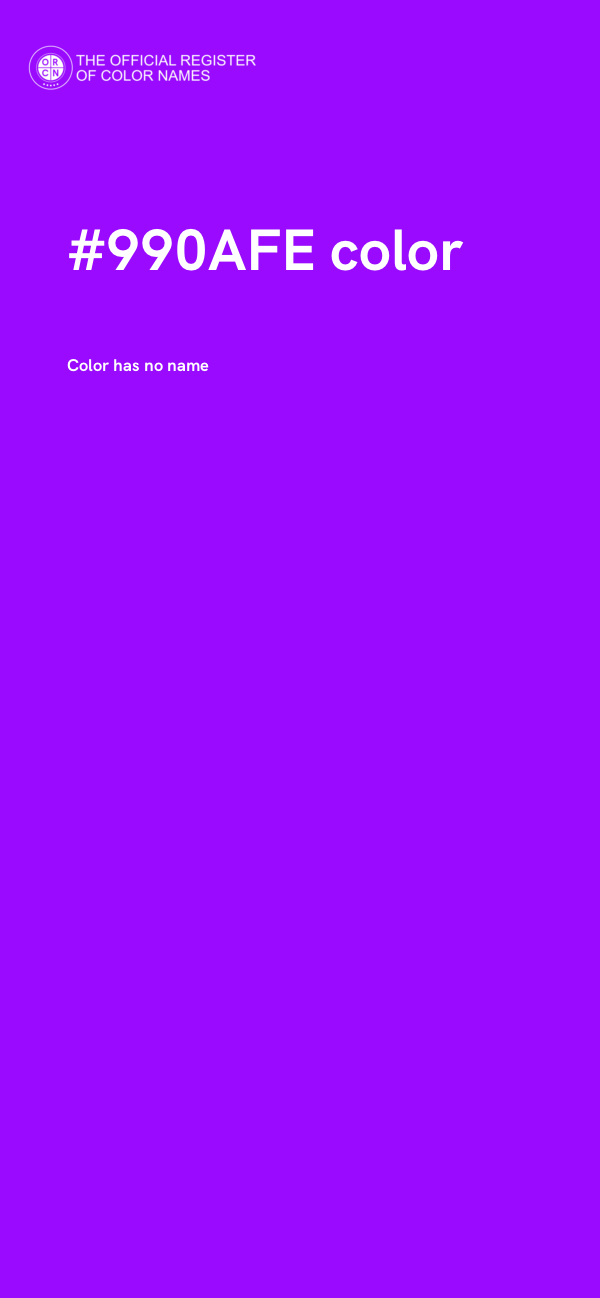 #990AFE color image