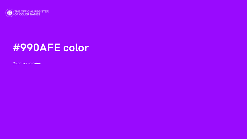 #990AFE color image