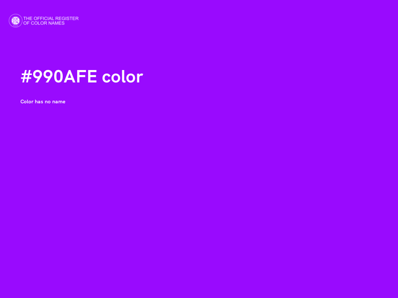 #990AFE color image