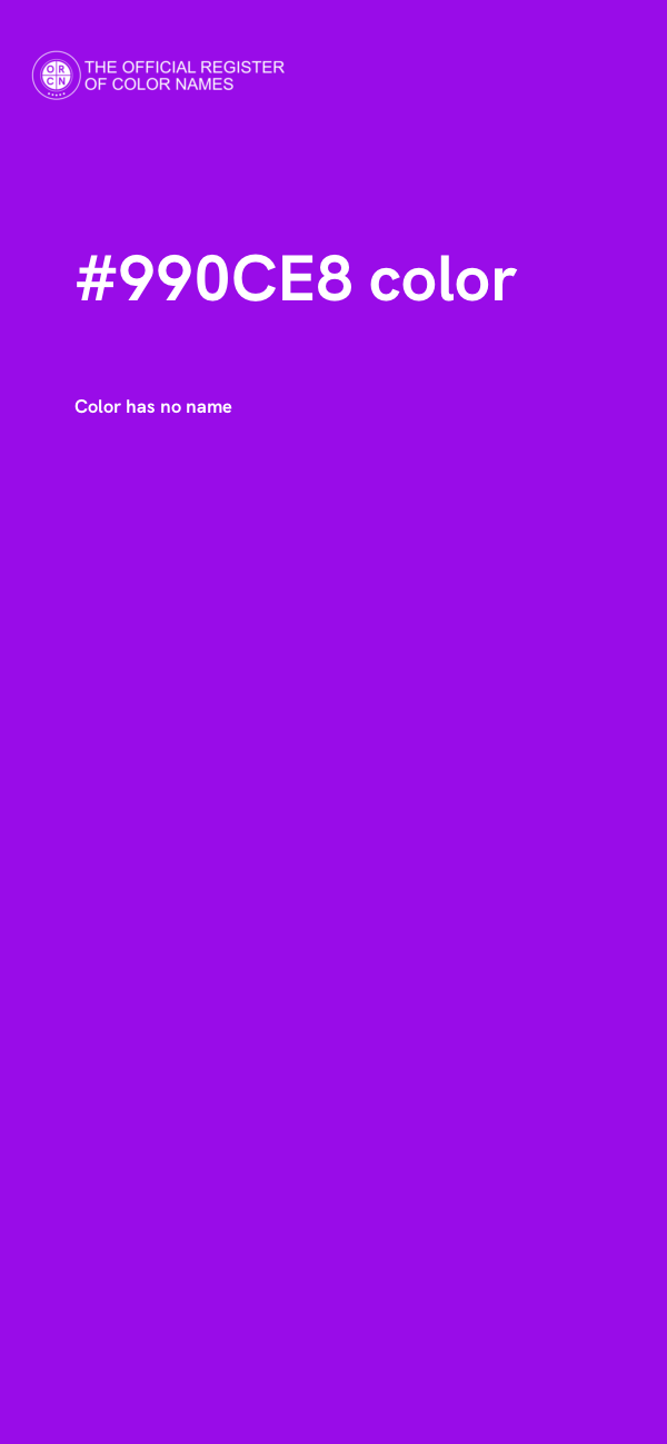 #990CE8 color image
