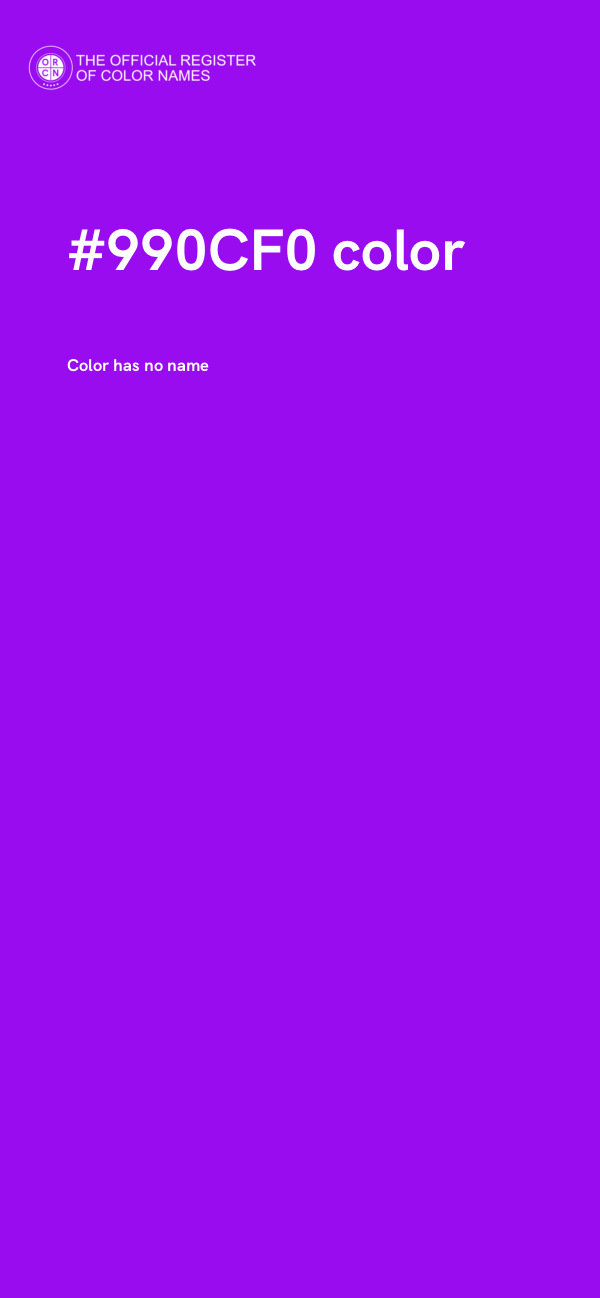 #990CF0 color image