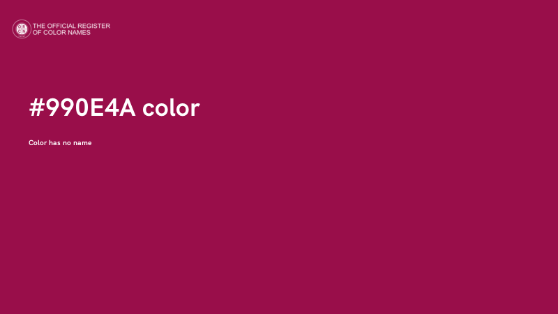 #990E4A color image