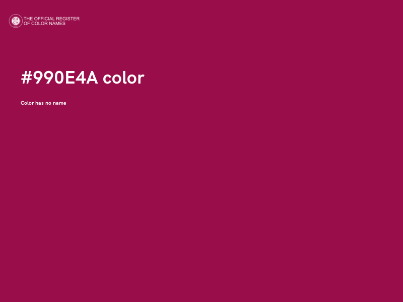 #990E4A color image
