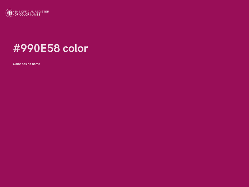 #990E58 color image