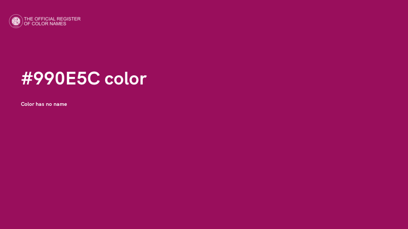 #990E5C color image