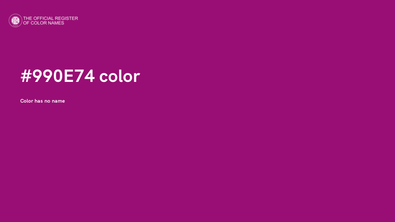 #990E74 color image