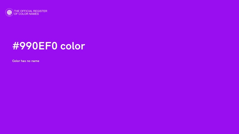 #990EF0 color image