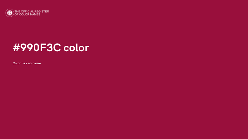 #990F3C color image