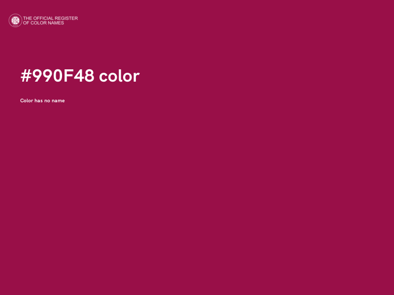 #990F48 color image