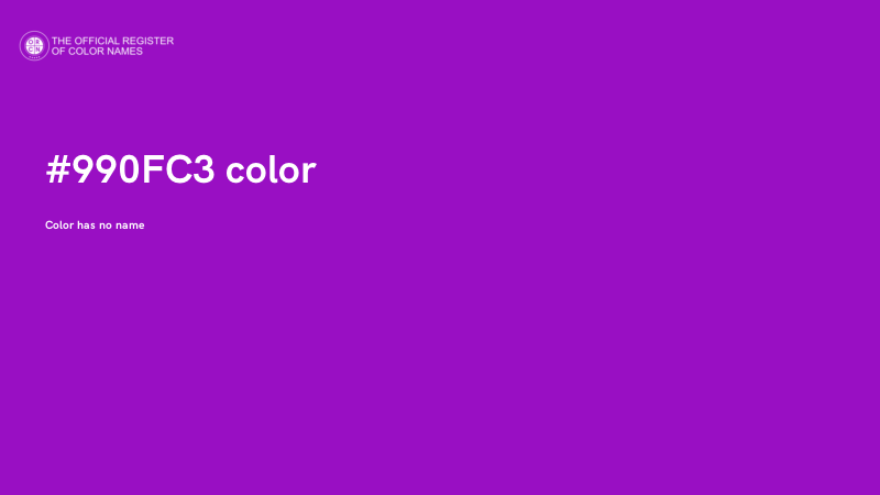 #990FC3 color image