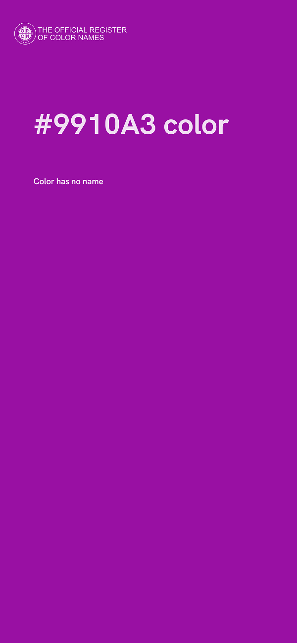 #9910A3 color image