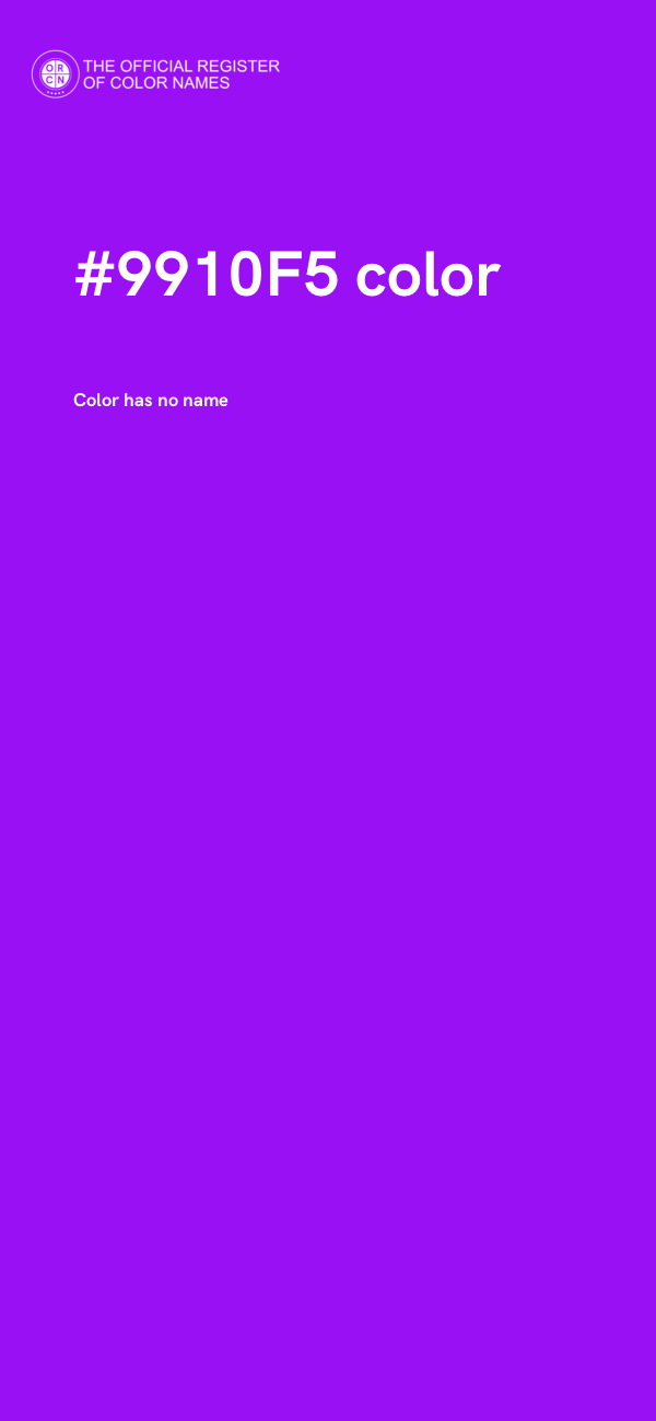 #9910F5 color image