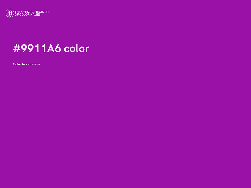 #9911A6 color image