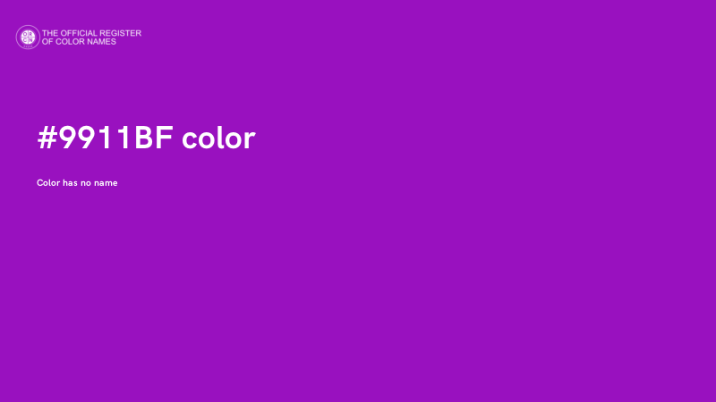 #9911BF color image