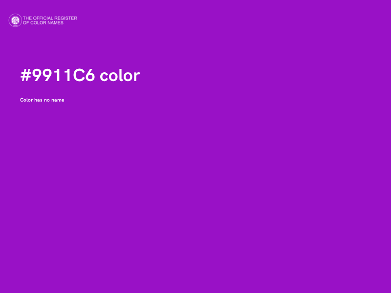 #9911C6 color image